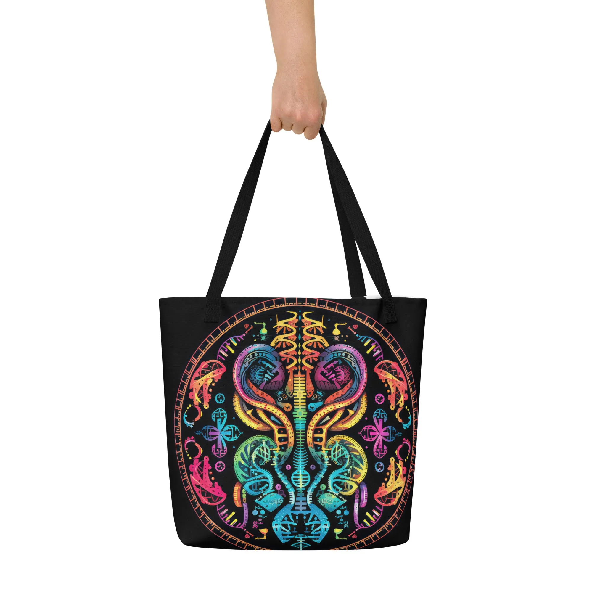 Large Tote Bag Living in Colors
