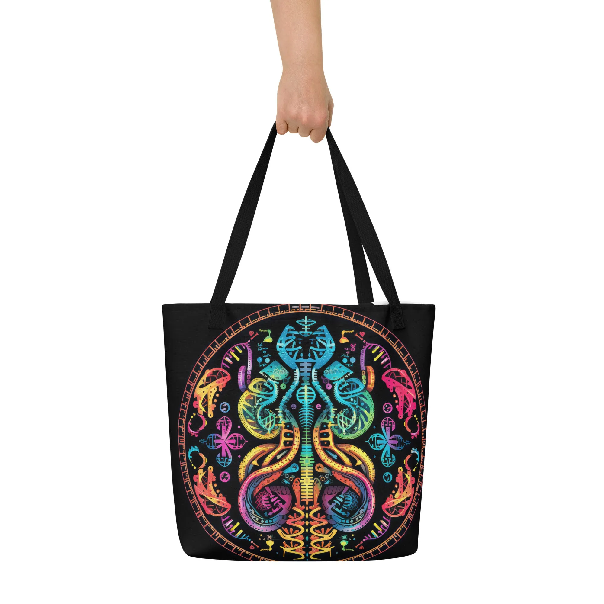 Large Tote Bag Living in Colors