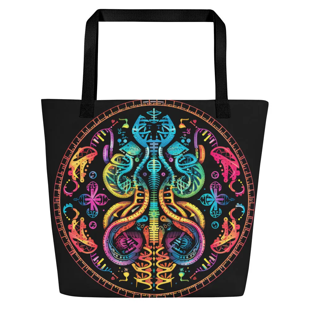 Large Tote Bag Living in Colors