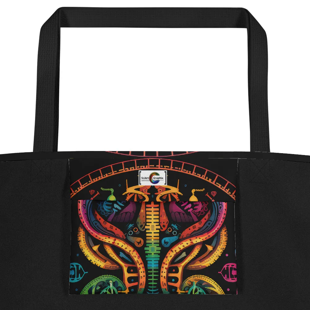 Large Tote Bag Living in Colors