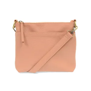 Layla Top Zip Crossbody Bag in Blush