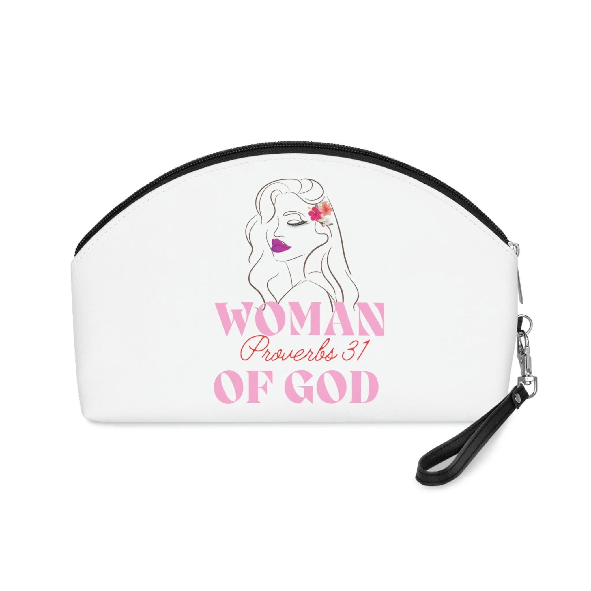 Leather Woman of God Cosmetic Bag