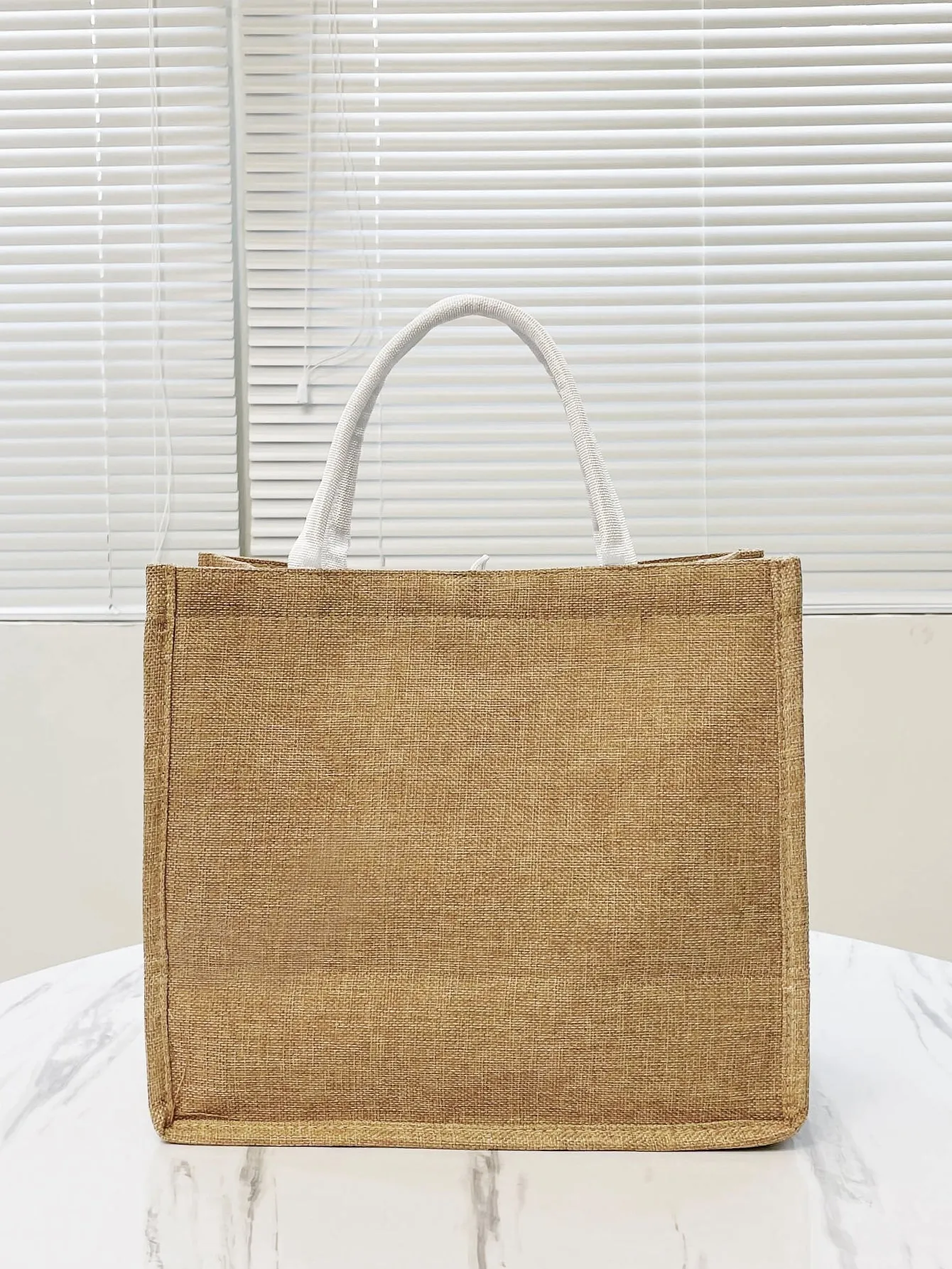 Letter & Butterfly Graphic Shopper Bag