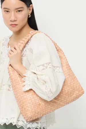 Loeffler Randall in Willow Woven Hobo in Desert Sand