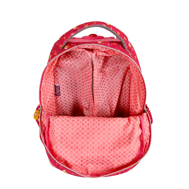 Lollipop Kids Rolling Backpack With Lunch Bag (16 Inch) in Fox