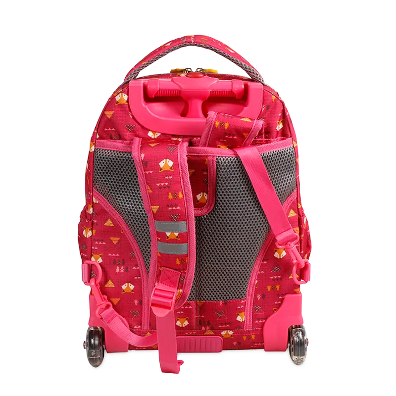 Lollipop Kids Rolling Backpack With Lunch Bag (16 Inch) in Fox