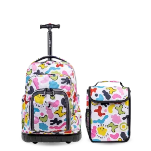 Lollipop Kids Rolling Backpack With Lunch Bag (16 Inch) in Kiddo