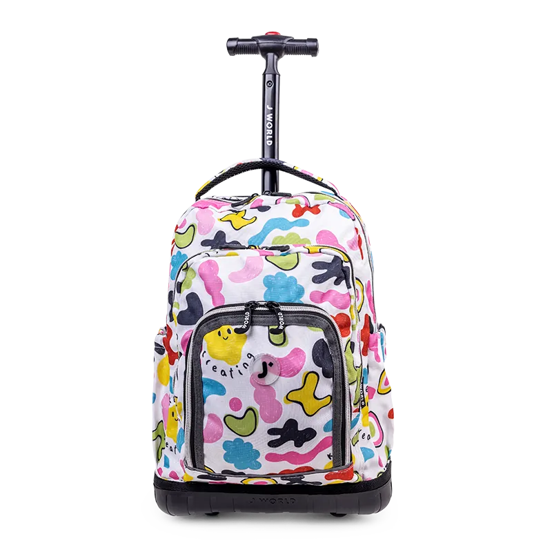 Lollipop Kids Rolling Backpack With Lunch Bag (16 Inch) in Kiddo