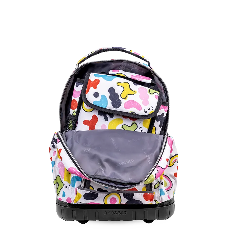 Lollipop Kids Rolling Backpack With Lunch Bag (16 Inch) in Kiddo
