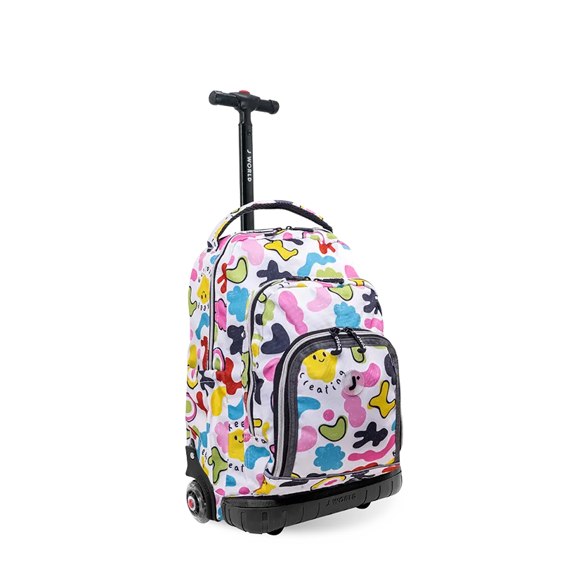 Lollipop Kids Rolling Backpack With Lunch Bag (16 Inch) in Kiddo