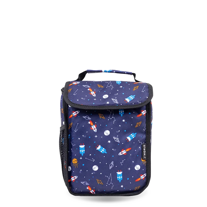 Lollipop Kids Rolling Backpack With Lunch Bag (16 Inch) in Spaceship