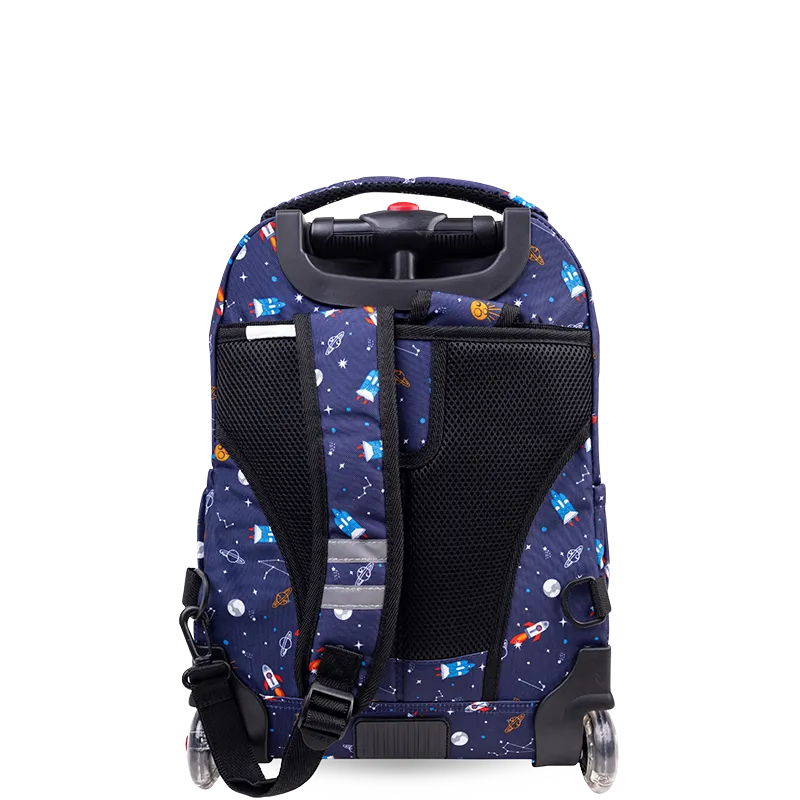 Lollipop Kids Rolling Backpack With Lunch Bag (16 Inch) in Spaceship