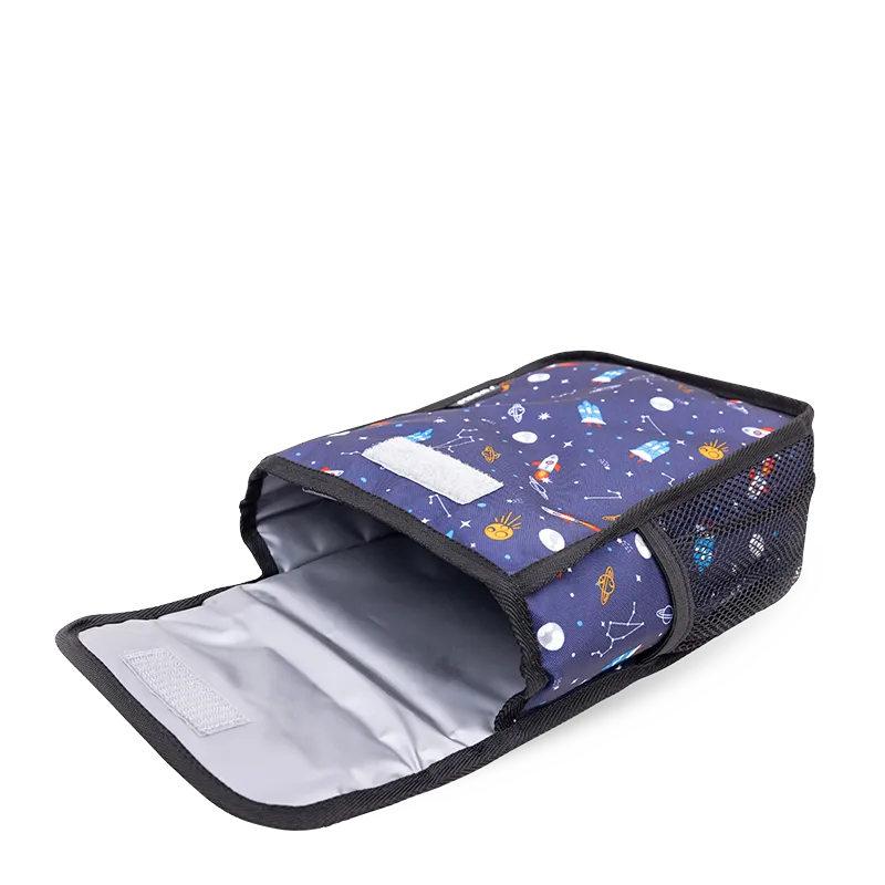 Lollipop Kids Rolling Backpack With Lunch Bag (16 Inch) in Spaceship