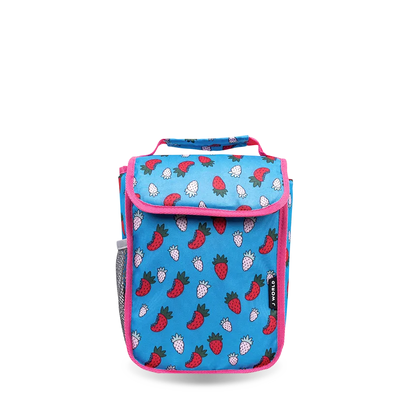 Lollipop Kids Rolling Backpack With Lunch Bag (16 Inch) in Strawberry