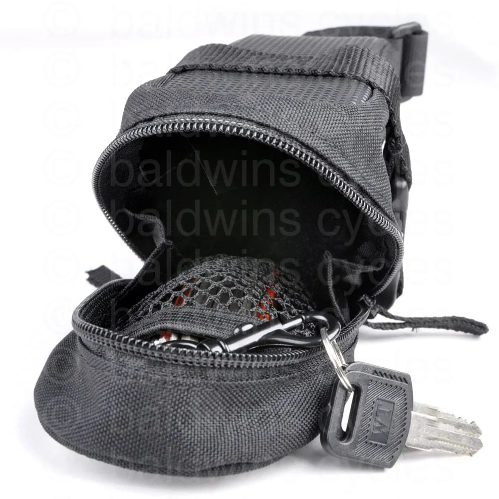 Lotus SH-6702 L Commuter Saddle Bag - Large in Black (1.2L)