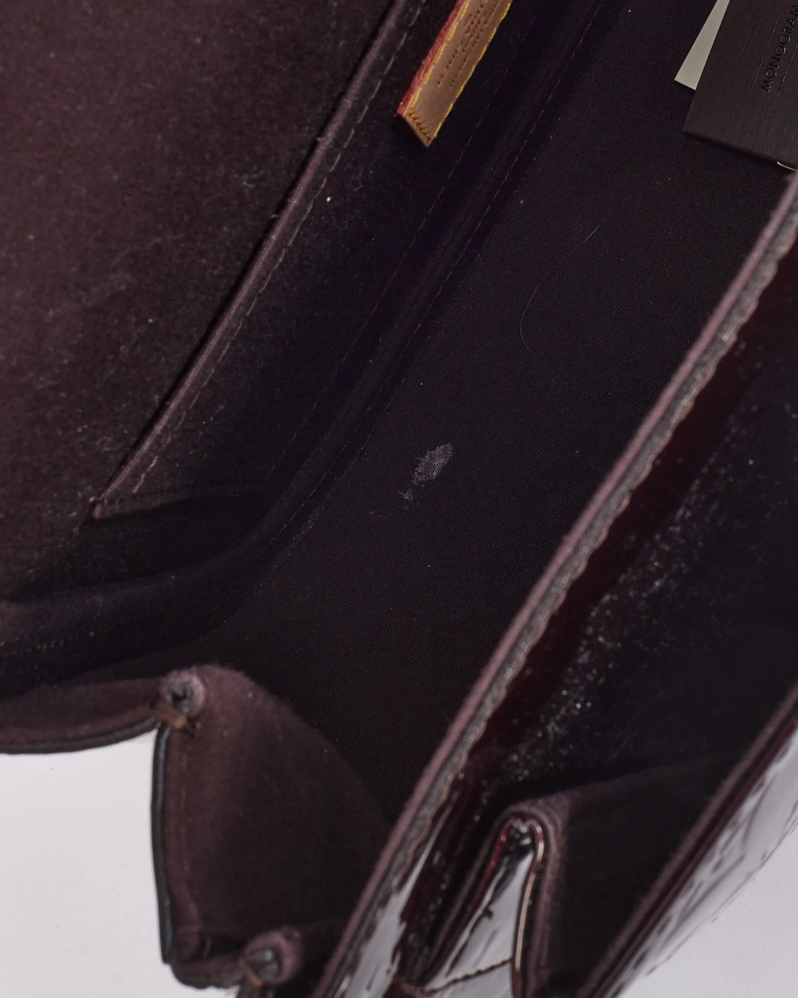 Louis Vuitton Amarante Vernis Monogram Mirada Bag