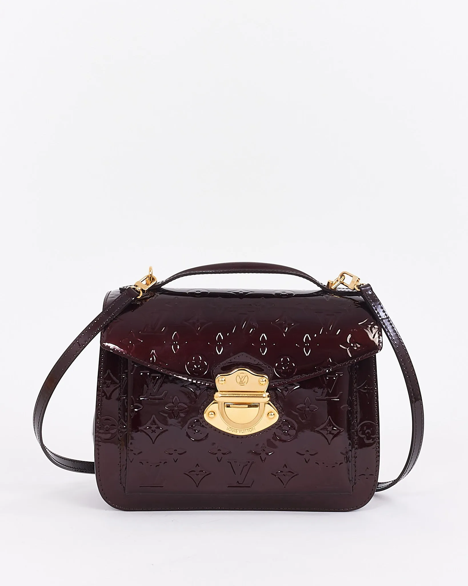 Louis Vuitton Amarante Vernis Monogram Mirada Bag