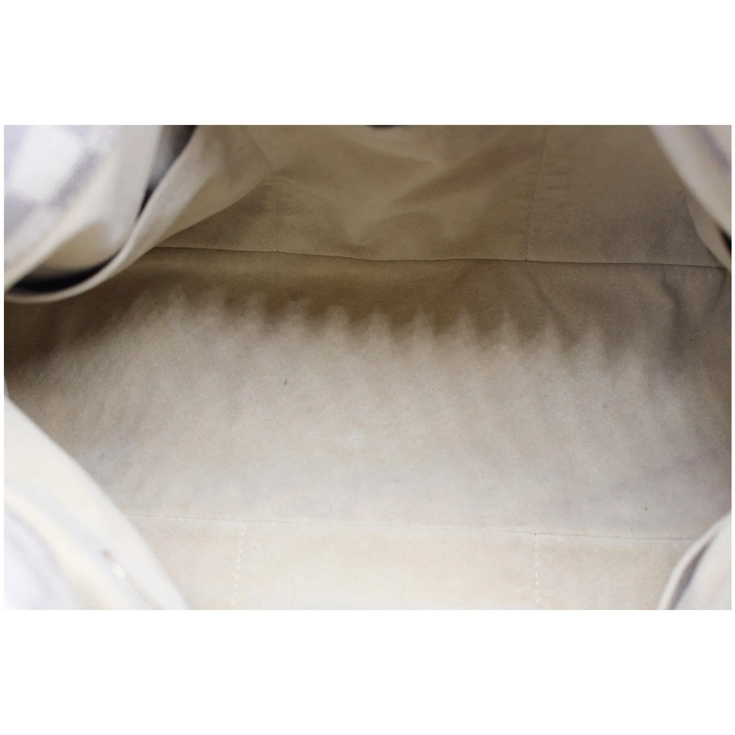 LOUIS VUITTON Artsy MM Damier Azur Shoulder Bag White