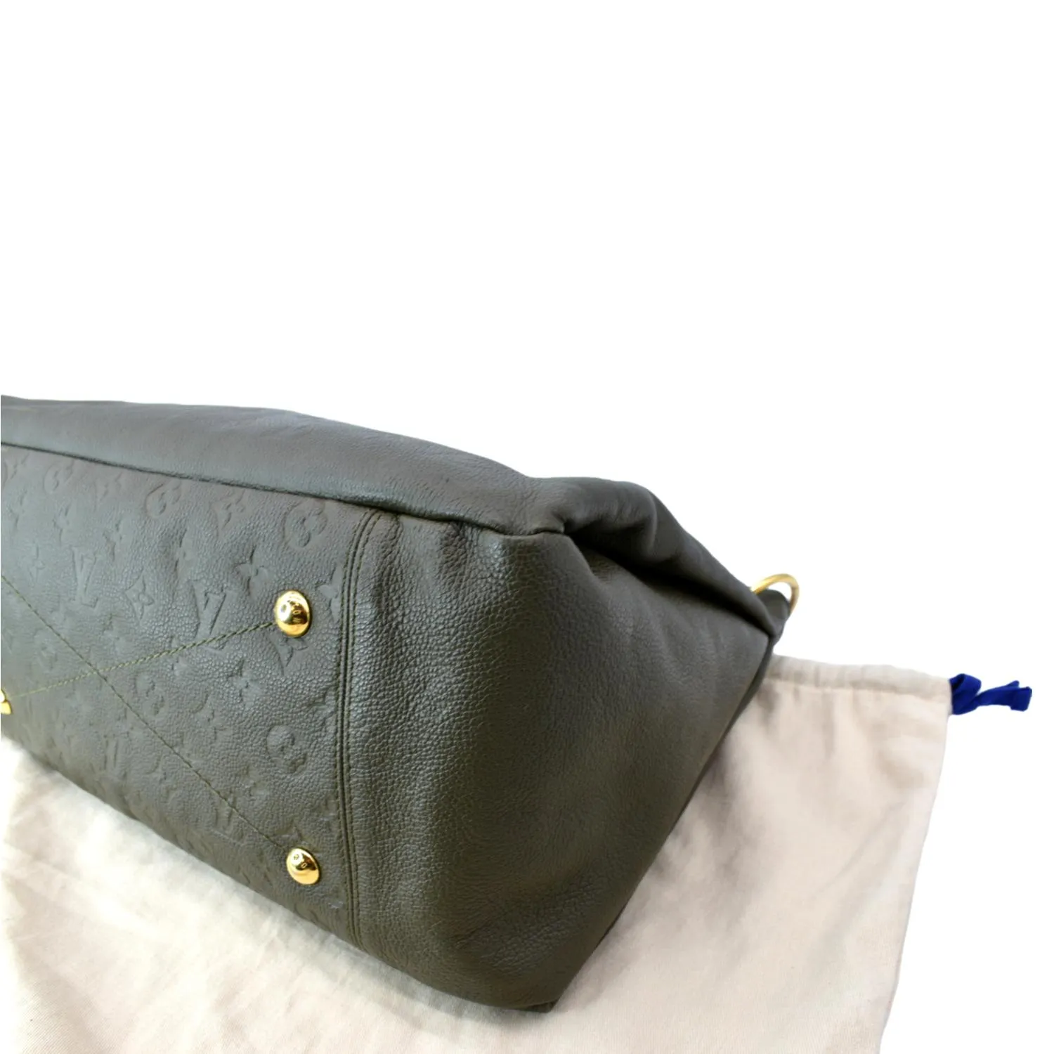LOUIS VUITTON Artsy MM Empreinte Leather Shoulder Bag Green