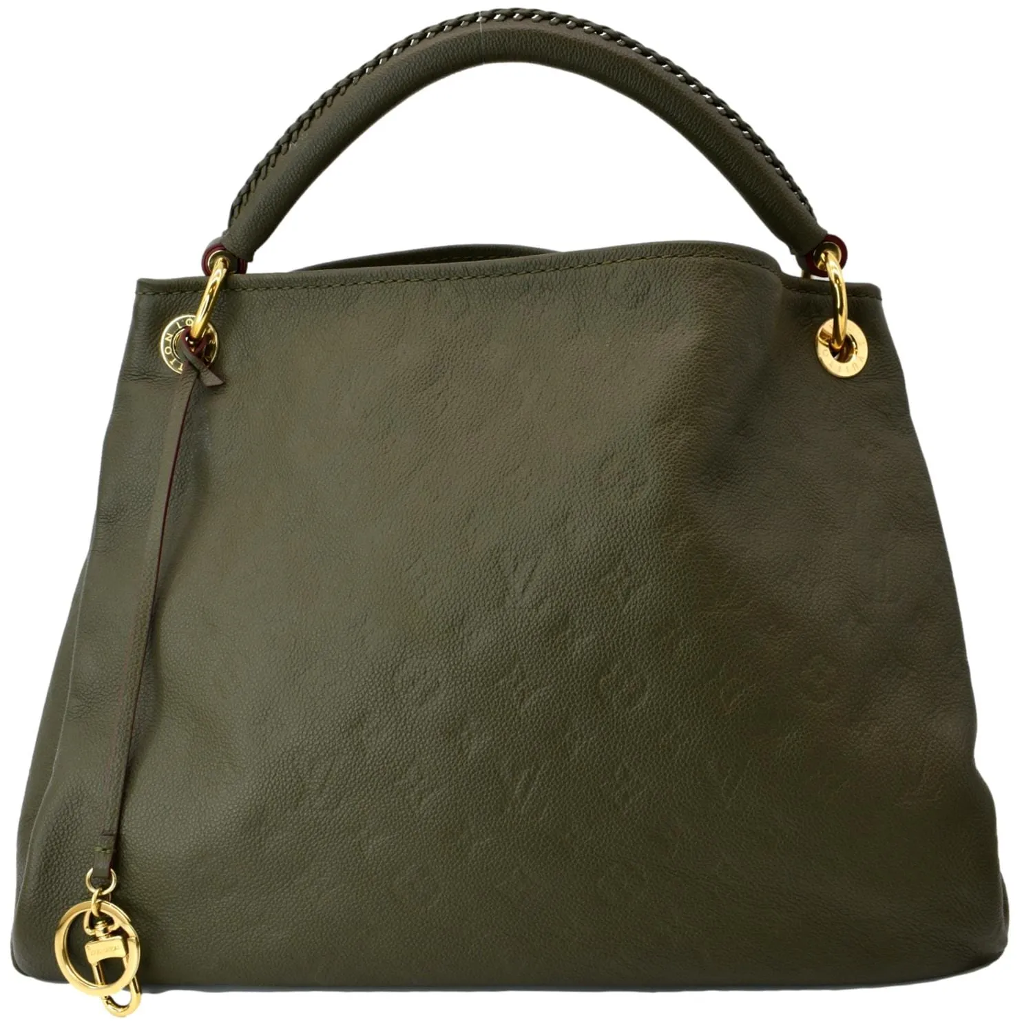LOUIS VUITTON Artsy MM Empreinte Leather Shoulder Bag Green