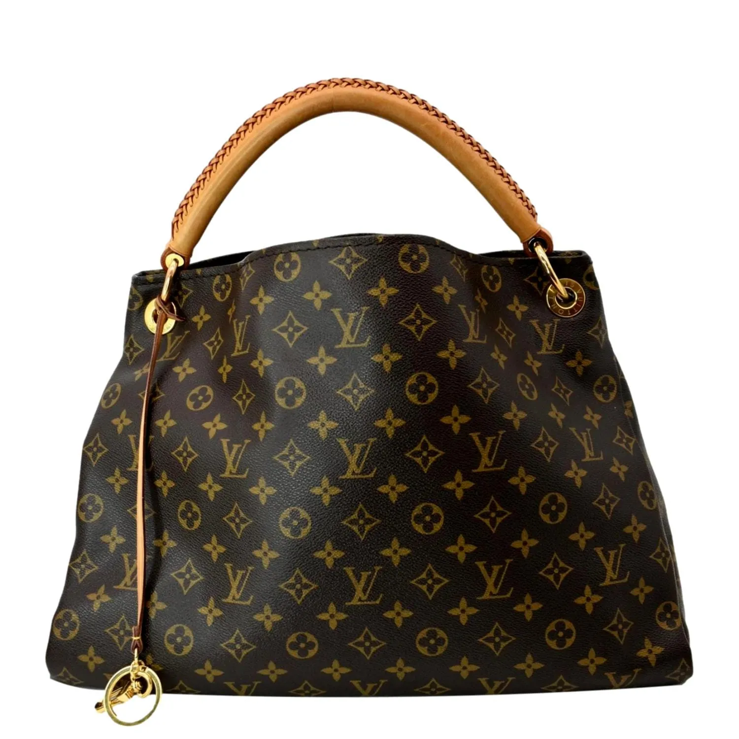 LOUIS VUITTON Artsy MM Monogram Canvas Hobo Bag Brown