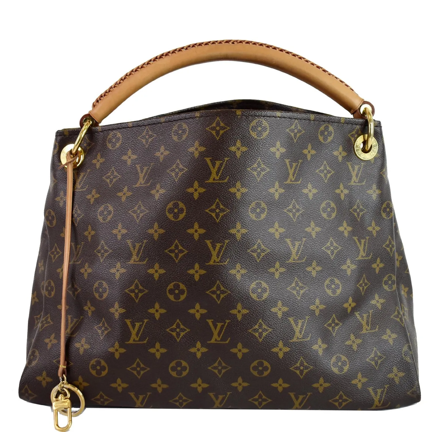 LOUIS VUITTON Artsy MM Monogram Canvas Shoulder Bag Brown