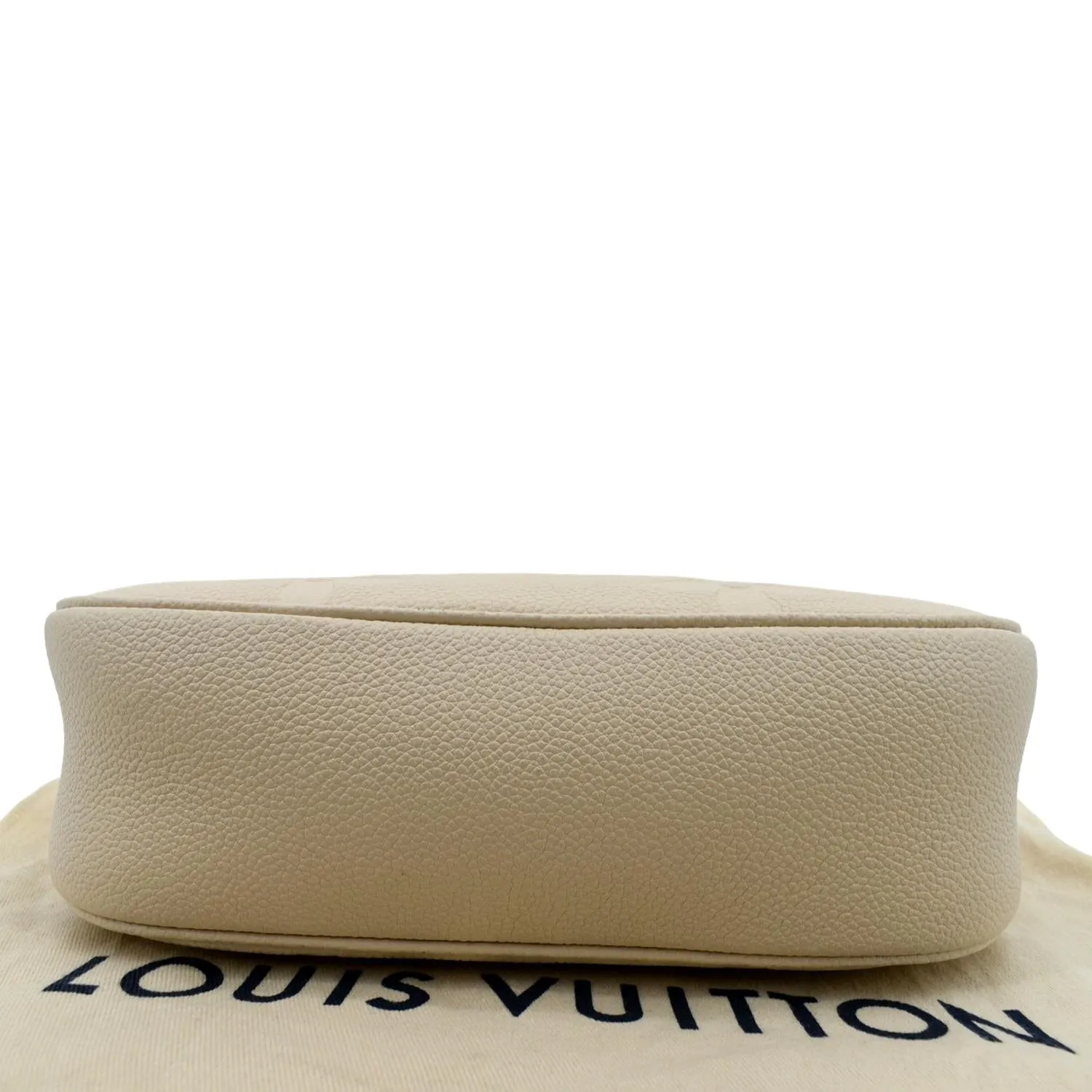 LOUIS VUITTON Bagatelle Monogram Empreinte Shoulder Bag Creme