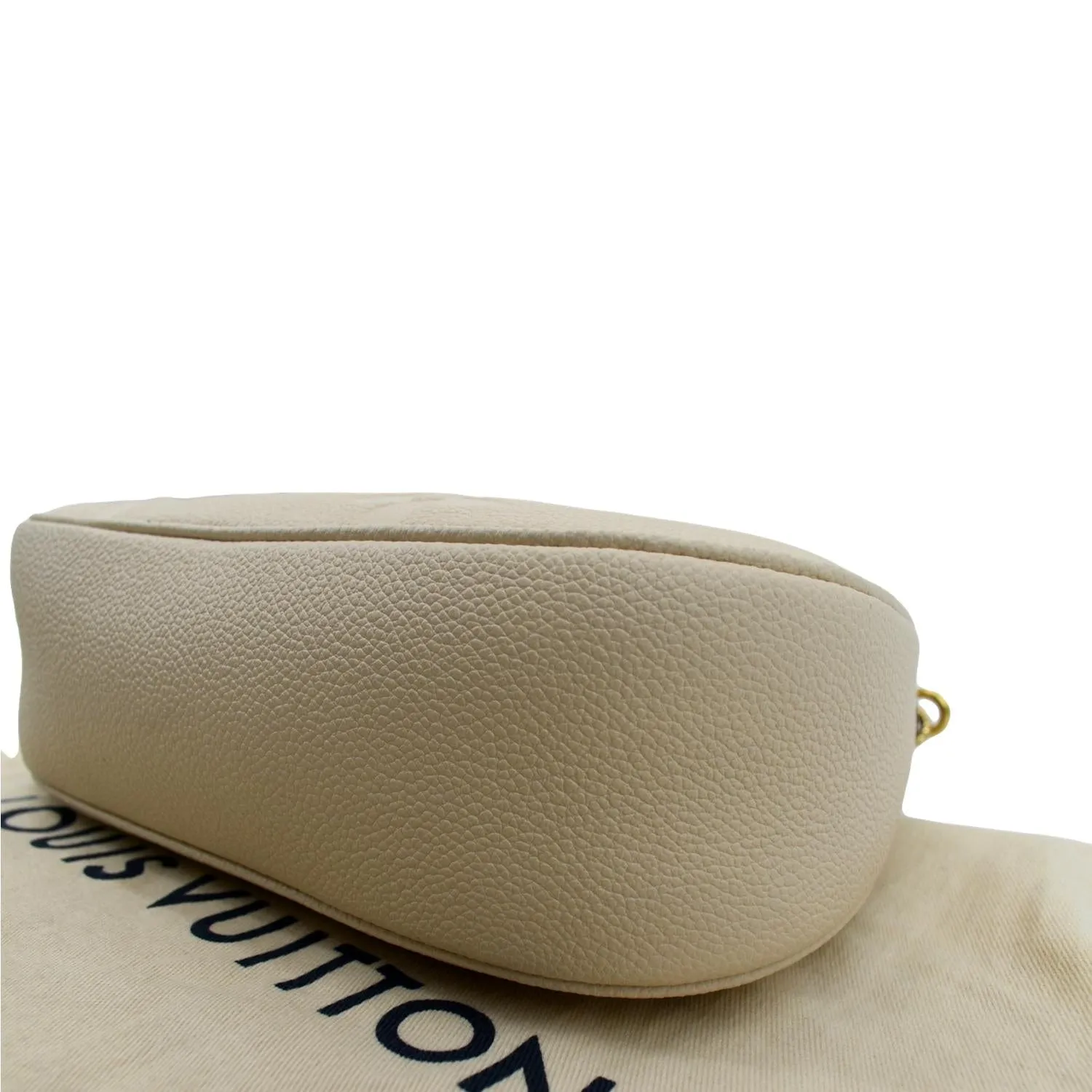 LOUIS VUITTON Bagatelle Monogram Empreinte Shoulder Bag Creme