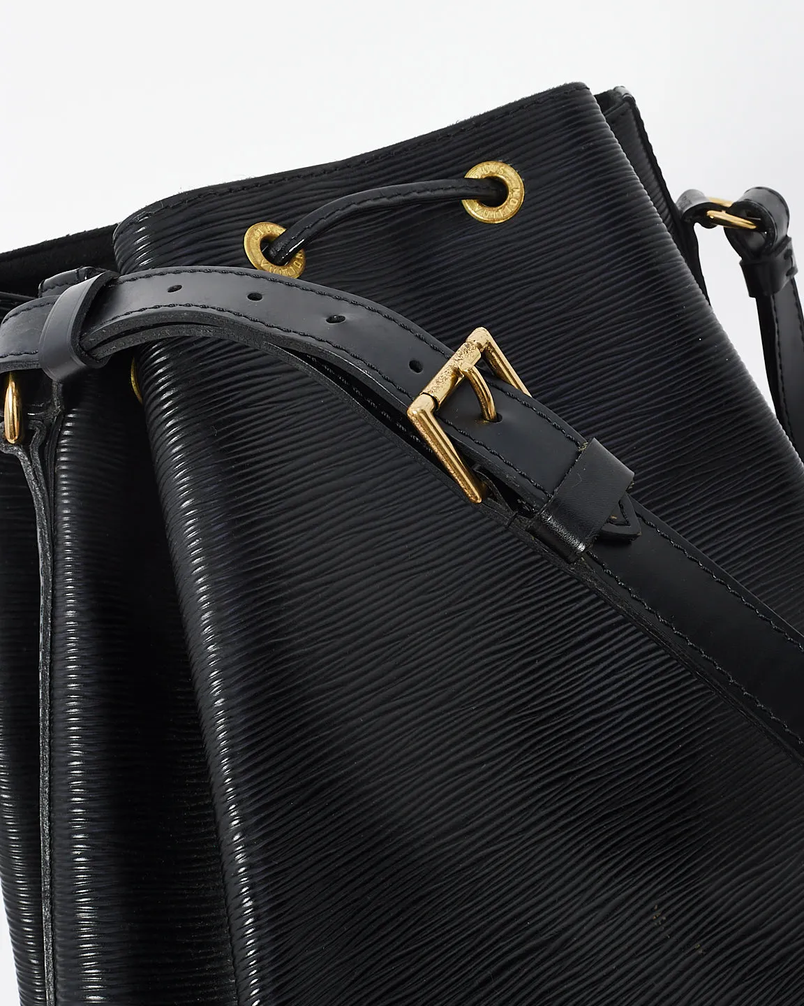 Louis Vuitton Black Epi Leather Noe Bucket Bag