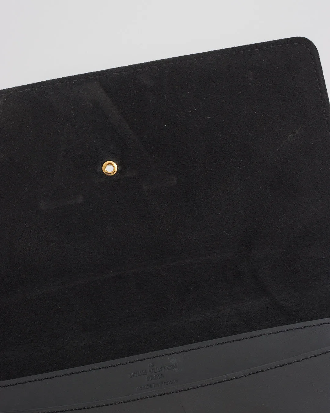 Louis Vuitton Black Leather Louise Chain MM Shoulder Bag