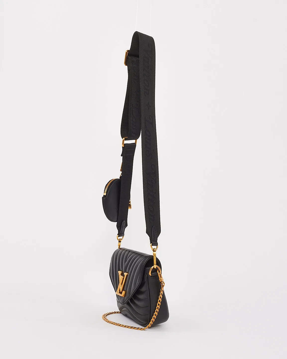 Louis Vuitton Black Leather New Wave Multi-Pochette Bag