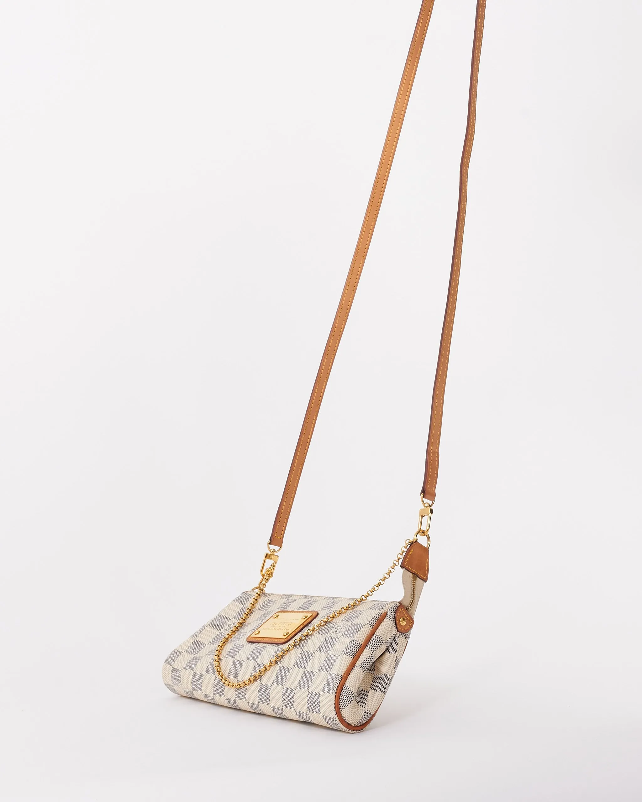 Louis Vuitton Damier Azure Canvas Eva Clutch Bag