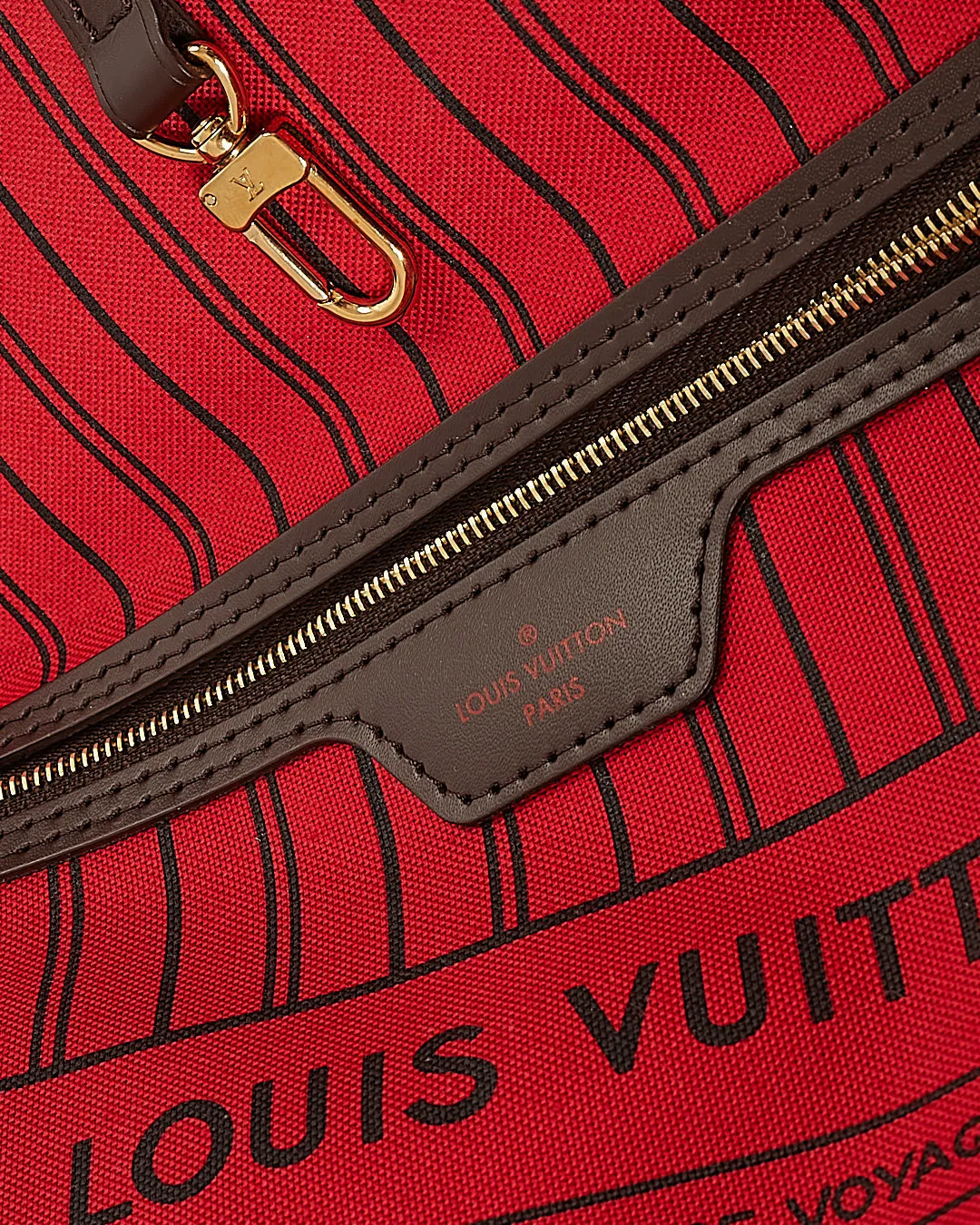 Louis Vuitton Damier Ebene Canvas Neverfull GM Tote Bag
