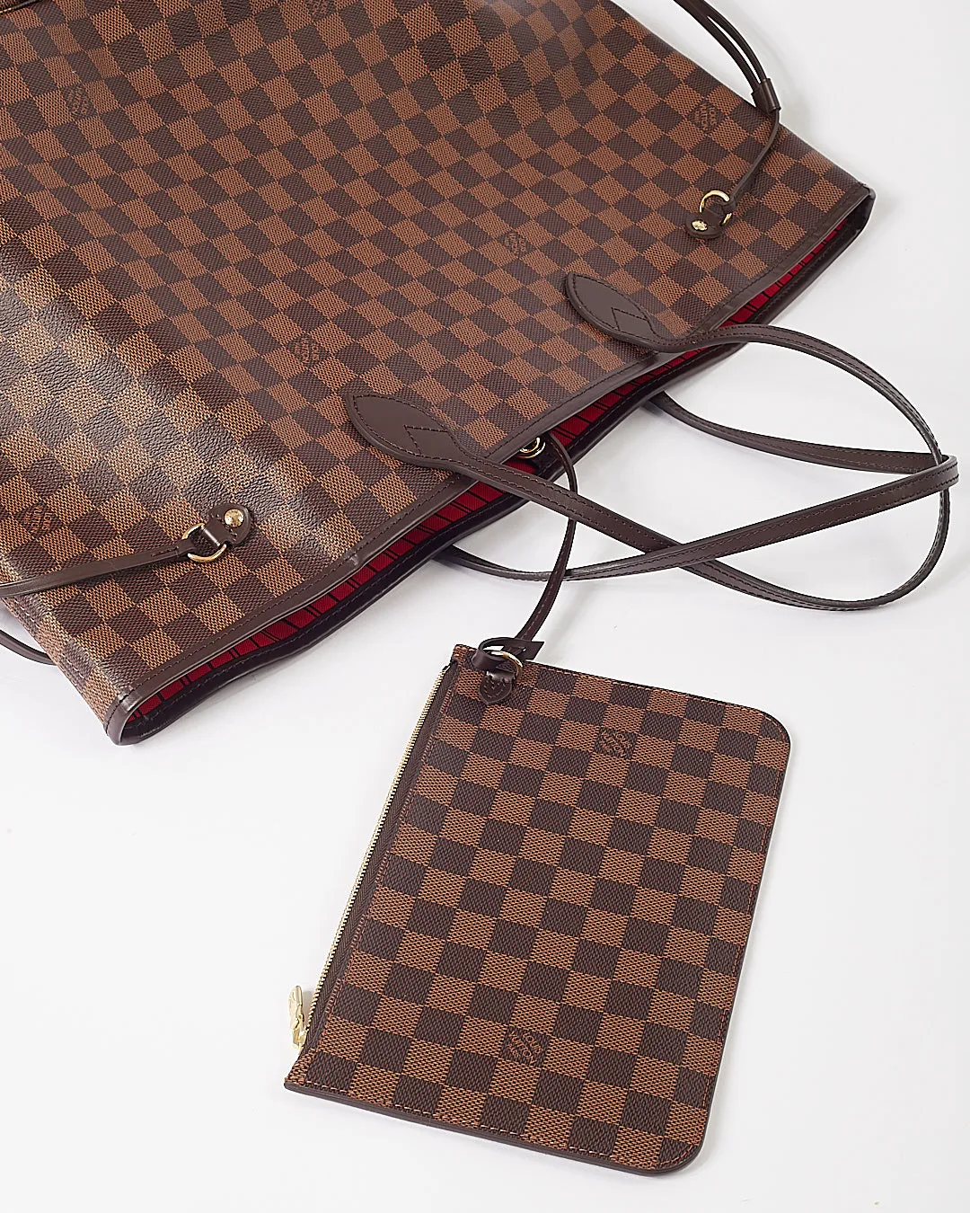 Louis Vuitton Damier Ebene Canvas Neverfull GM Tote Bag