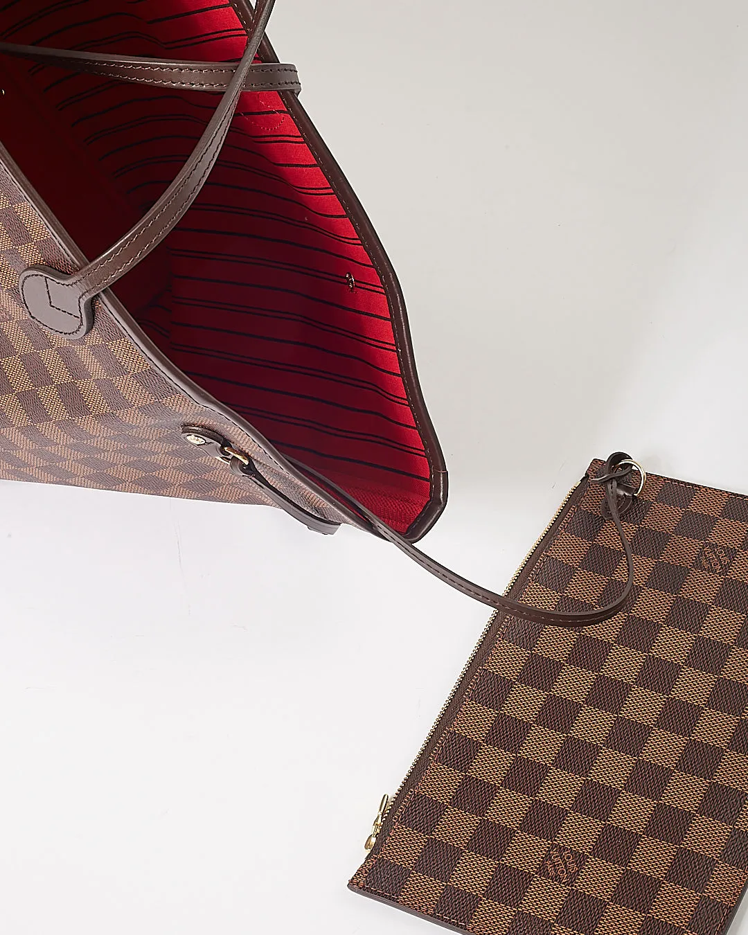 Louis Vuitton Damier Ebene Canvas Neverfull GM Tote Bag