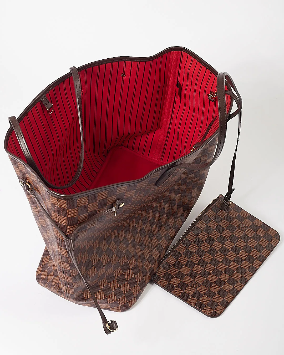 Louis Vuitton Damier Ebene Canvas Neverfull GM Tote Bag
