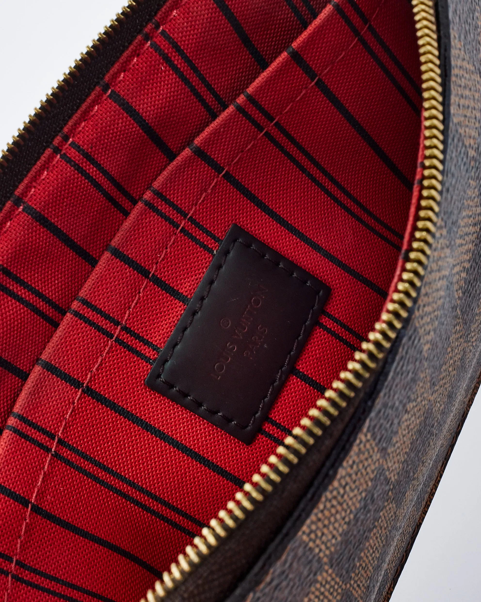 Louis Vuitton Damier Ebene Canvas Wristlet Pouch
