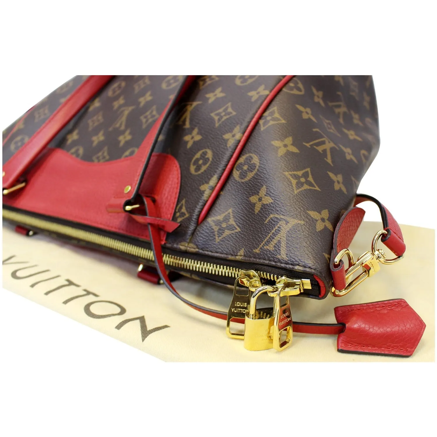 LOUIS VUITTON Estrela NM Monogram Canvas Shoulder Bag Cherry