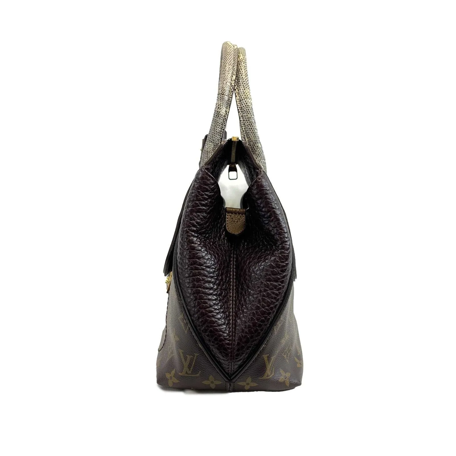 Louis Vuitton - Exotique Monogram Ostrich Python Majestueux - MM Bag