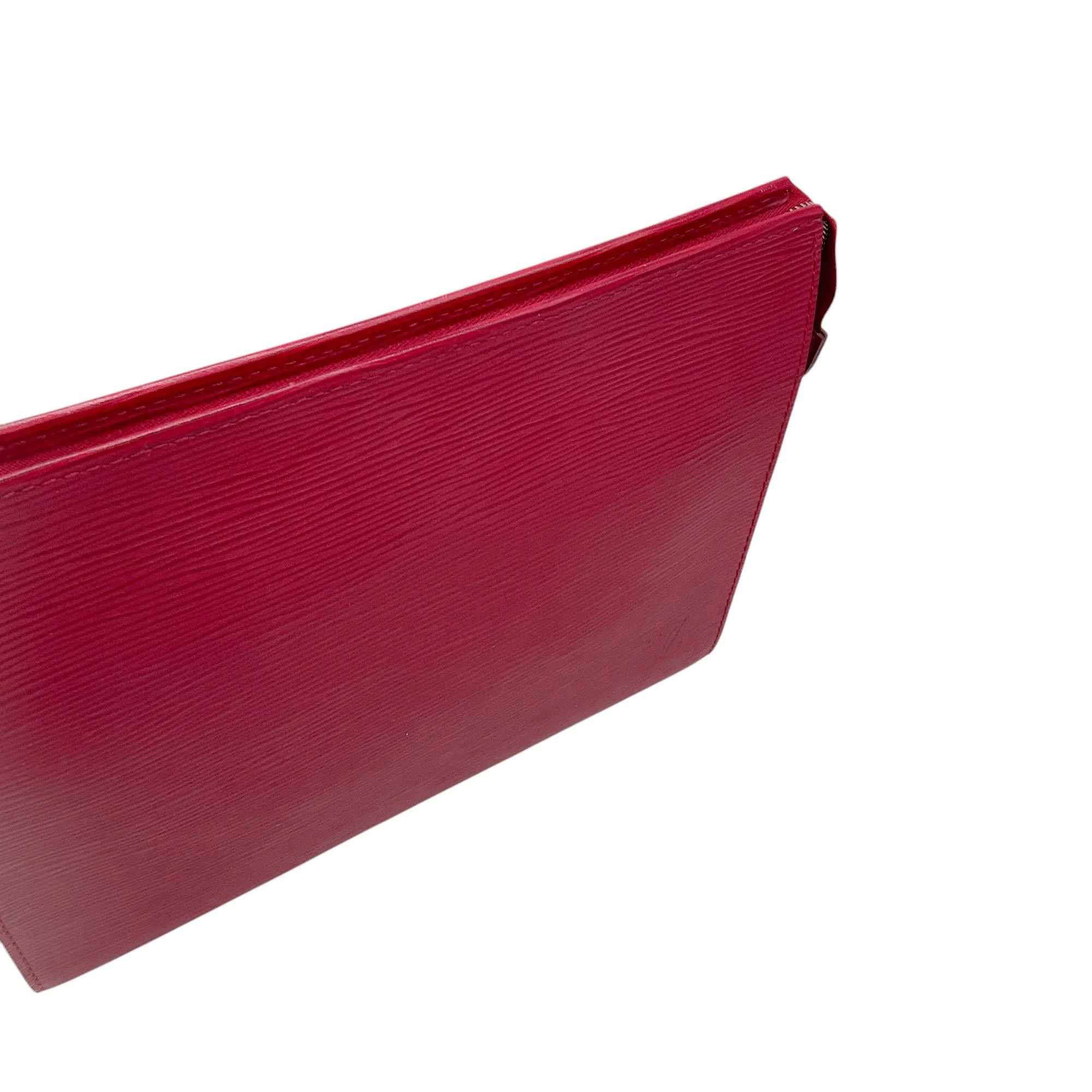 Louis Vuitton Fuchsia Epi Pochette Toilette 26 Clutch Bag