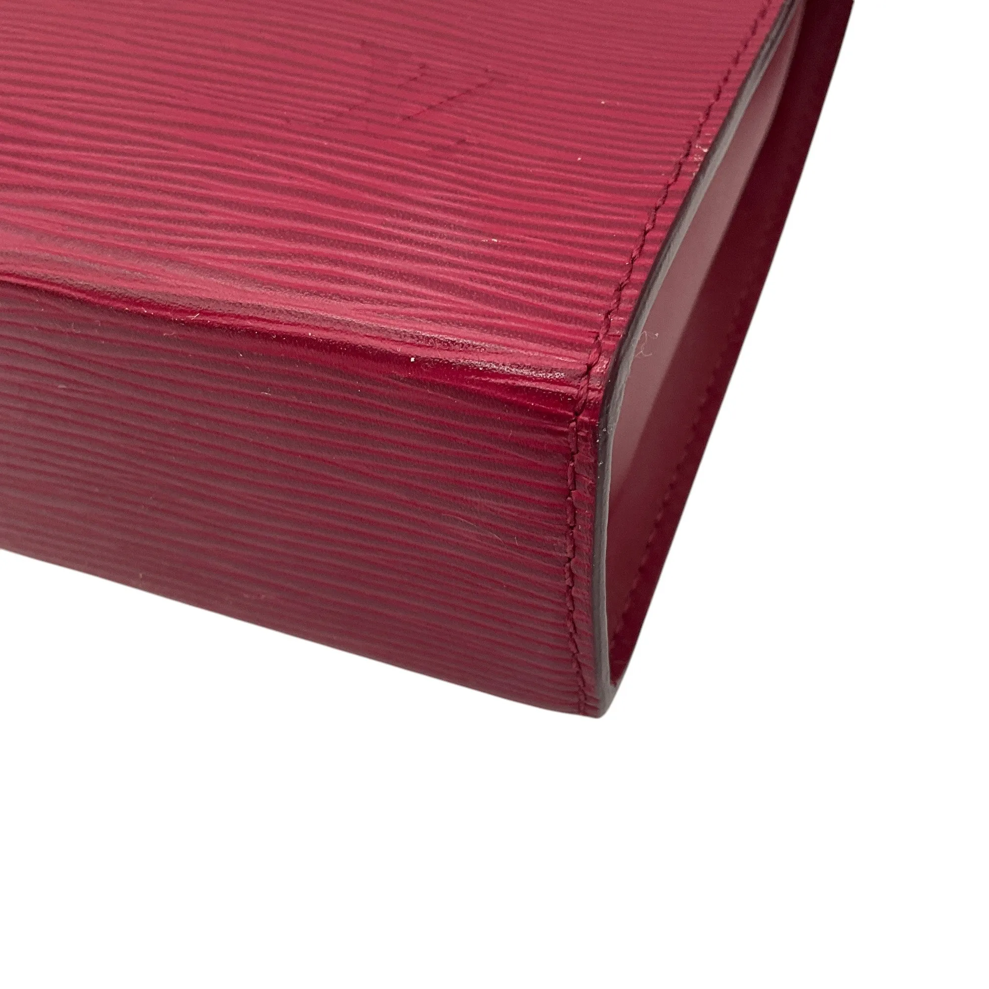 Louis Vuitton Fuchsia Epi Pochette Toilette 26 Clutch Bag