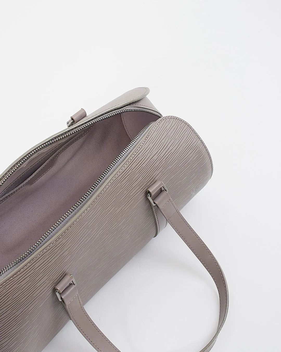 Louis Vuitton Grey Taupe Epi Leather Papillon 30 with Mini