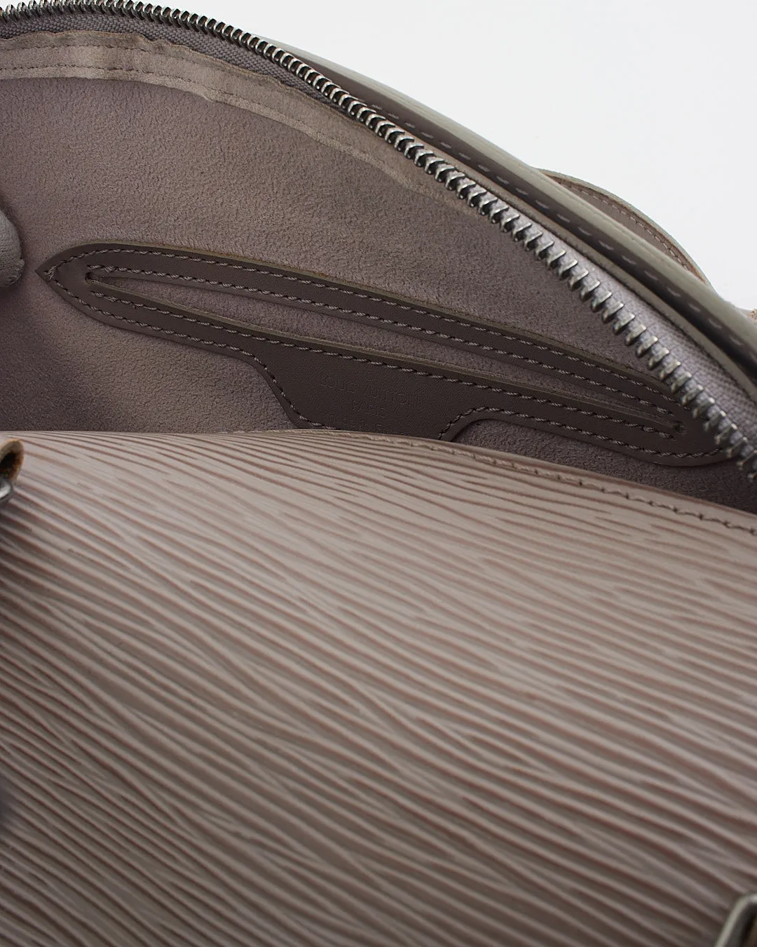 Louis Vuitton Grey Taupe Epi Leather Papillon 30 with Mini