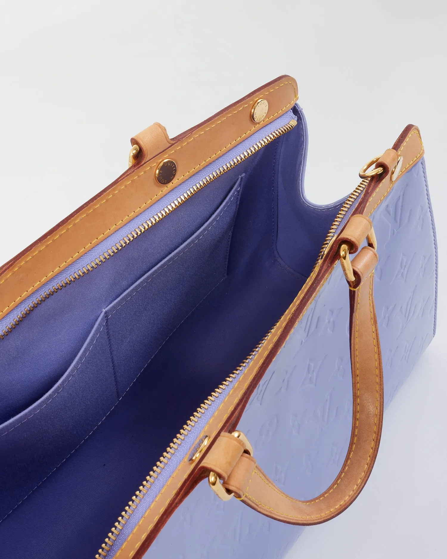 Louis Vuitton Lavender Monogram Vernis Brea MM Tote - NO STRAP