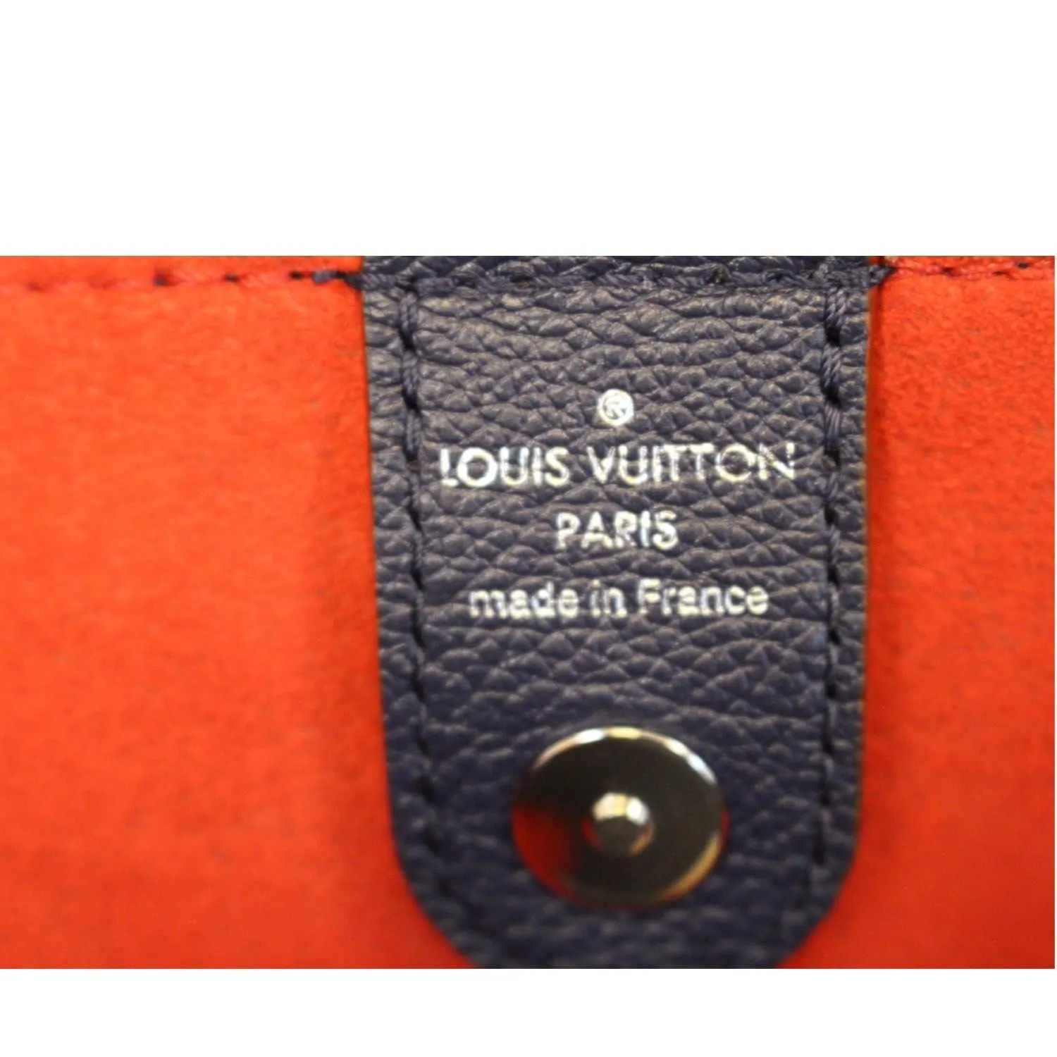 LOUIS VUITTON Lockmeto Marine Rouge Leather Shoulder Bag