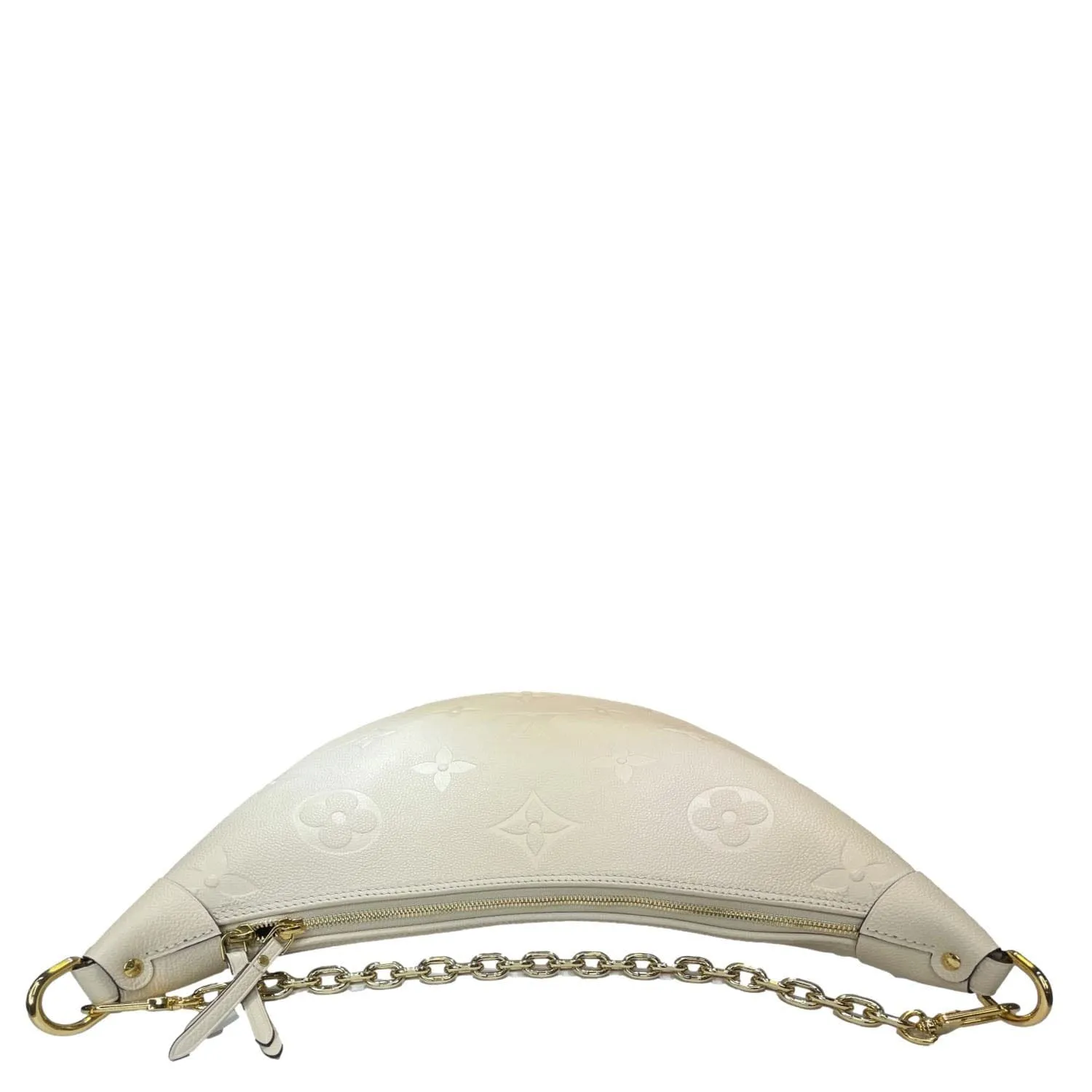 LOUIS VUITTON Loop Hobo Monogram Empreinte Shoulder Bag White