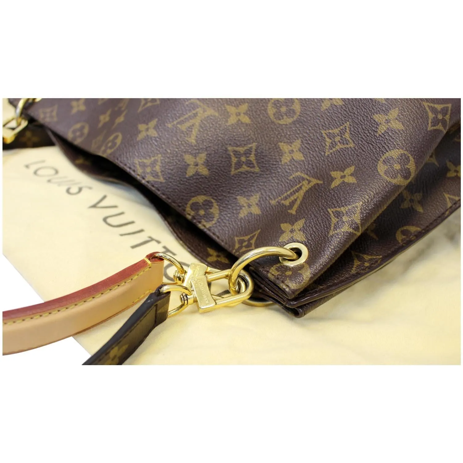 LOUIS VUITTON Metis Monogram Canvas Hobo Shoulder Bag Brown
