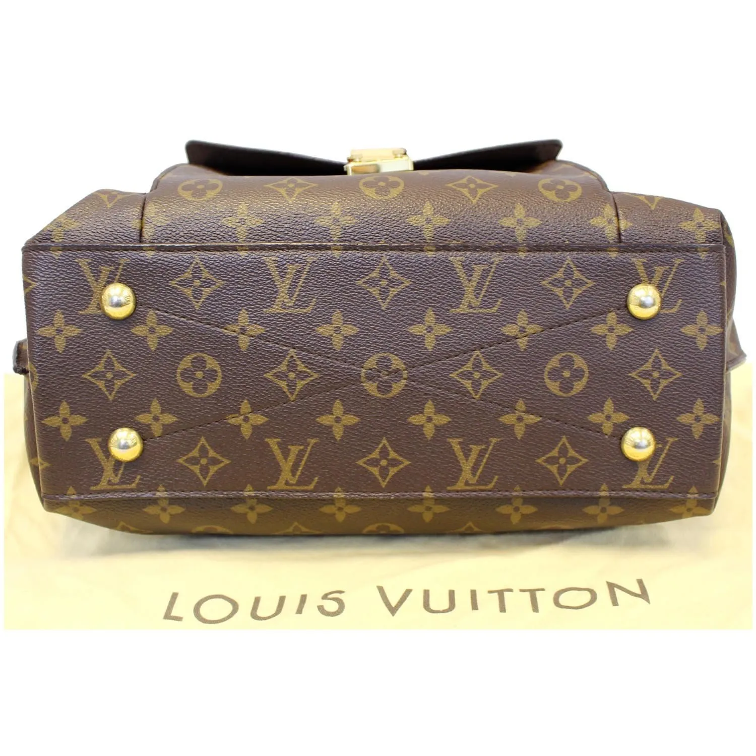 LOUIS VUITTON Metis Monogram Canvas Hobo Shoulder Bag Brown