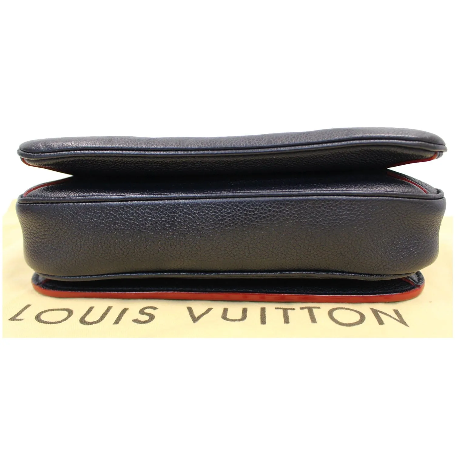 LOUIS VUITTON Metis Pochette Empreinte Leather Crossbody Bag Blue