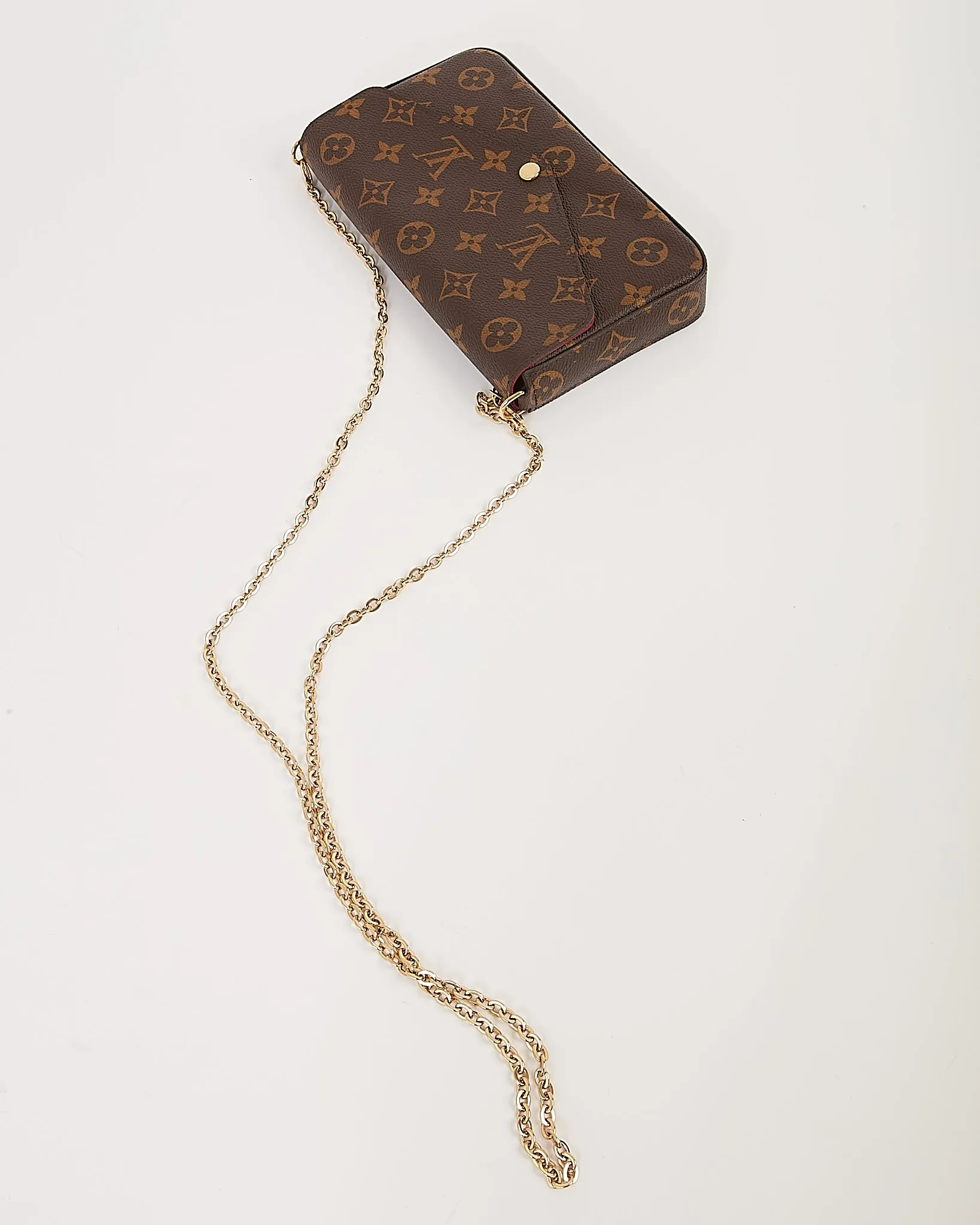 Louis Vuitton Monogram Canvas Pochette Felicie Wallet On Chain